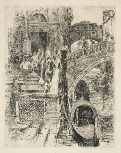 Puente de los Suspiros, Venecia de Frank Duveneck