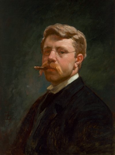Autorretrato de Frank Duveneck, c. 1890 de Frank Duveneck