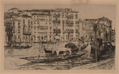 Gran Canal, Venecia, 1889 de Frank Duveneck