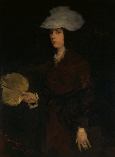 Dama con abanico de Frank Duveneck