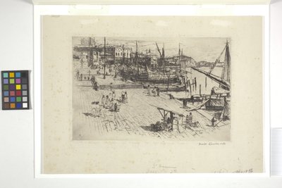 Riva Degli Schiavoni (Lámina 1) (tinta) de Frank Duveneck