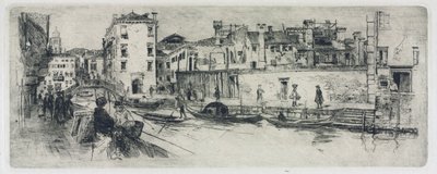 Canal San Trovasso, Venecia, 1883 de Frank Duveneck