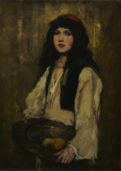 La veneciana, c.1880 (óleo sobre lienzo) de Frank Duveneck