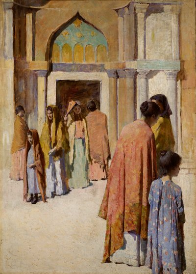 Mujeres cerca de las escaleras no. I de Frank Edwin Scott