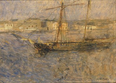 Barcos fondeados, Cherburgo no. I de Frank Edwin Scott