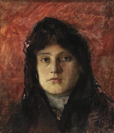 Cabeza de mujer, ca. 1910 de Frank Edwin Scott