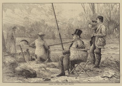 Pescando en la bahía, West Drayton de Frank Feller