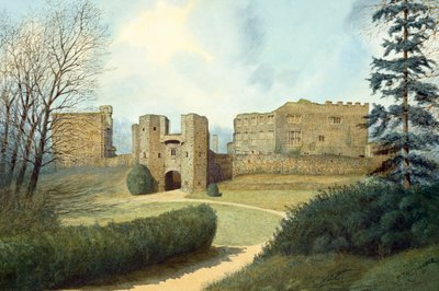 Castillo de Berry Pomeroy, siglo XV, c. 1990-2010 de Frank Gardiner