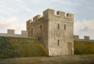 Muro de Adriano: Torre Este de Banks, siglo II, c. 1990-2010 de Frank Gardiner