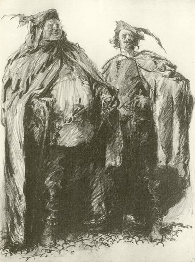 Sir John Falstaff y Pistol de Frank Gillett