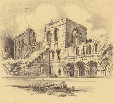 Abadía de Furness (litografía) de Frank Greenwood