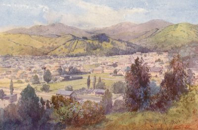 Nueva Zelanda: Nelson (litografía en color) de Frank H Wright