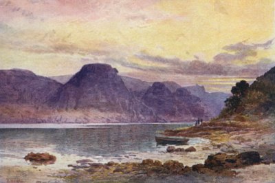 Nueva Zelanda: Okahumoko Bay, Whangaroa (litografía en color) de Frank H Wright