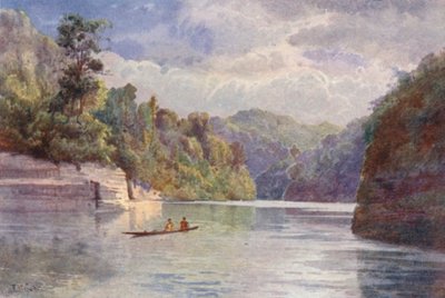 Nueva Zelanda: Tarei-po-Kiore (litografía en color) de Frank H Wright