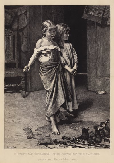 Mañana de Navidad, los regalos de las hadas de Frank Holl