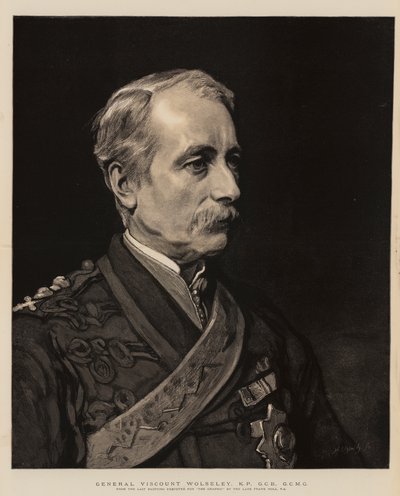 General Vizconde Wolseley, KP, GCB, GCMG de Frank Holl
