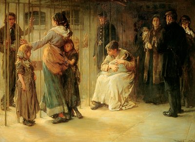 Newgate: Encarcelado para juicio, 1878 de Frank Holl
