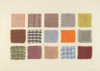 Muestras de tela de fábrica de Frank J. Mace