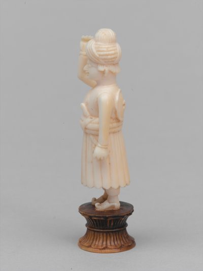 Peón negro, pieza de ajedrez, India, circa 1820 de Frank Mason Good