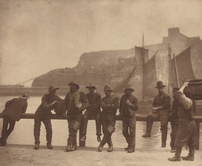 Pescadores de Whitby, c. 1885 de Frank Meadow. Sutcliffe