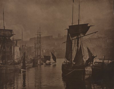 Puerto de Whitby, c. 1885 de Frank Meadow Sutcliffe