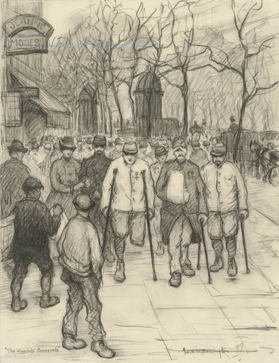 El paseo de los heridos, 1917 de Frank Milton Armington