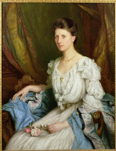 Retrato de una dama eduardiana, Rosalie Sinclair de Frank Moss Bennett