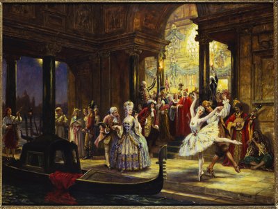 Baile de máscaras, Venecia de Frank Moss Bennett