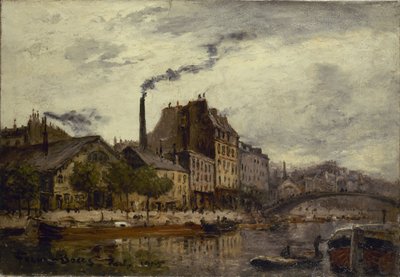 Canal Saint-Martin, quai de Valmy de Frank Myers Boggs