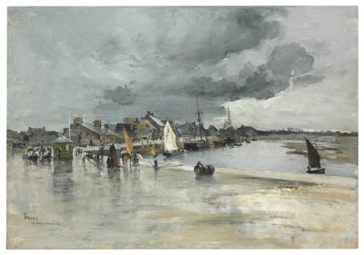Puerto en St. Vaast, La Haya, 1882 de Frank Myers Boggs