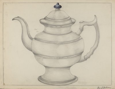 Tetera de peltre de Frank Nelson