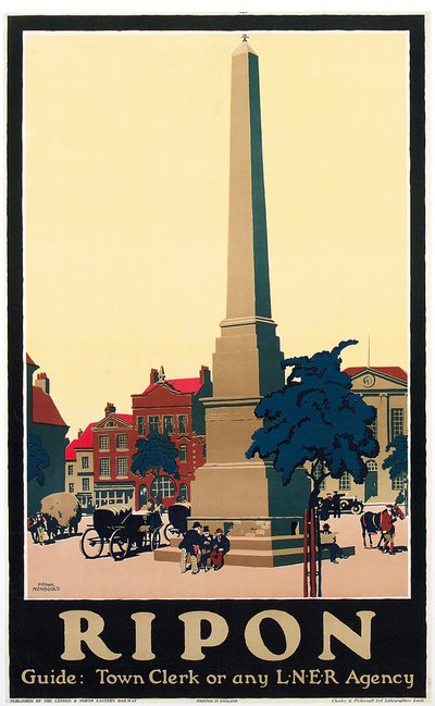 Ripon", c.1930 (litografía en color) de Frank Newbould