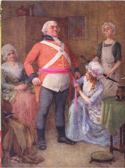 Gabriel Varden (Barnaby Rudge) (litografía en color) de Frank Reynolds