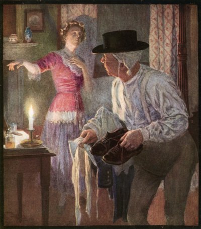 La aventura romántica del Sr. Pickwick (litografía en color) de Frank Reynolds