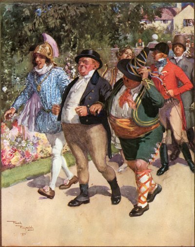 Fiesta de la Sra. Leo Hunter (litografía en color) de Frank Reynolds