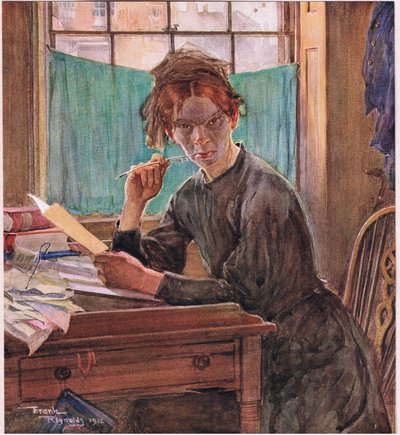 Sally Brass, c.1920 (litografía en color) de Frank Reynolds