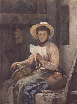 La Carta de Amor, 1886 de Frank Richards
