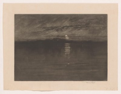 Paisaje nocturno con un lago
Cuando la luna cansada estaba en el ocaso, Dort de Frank Short (signed by artist)