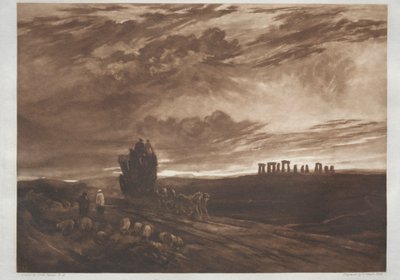 Stonehenge al amanecer, 1897 de Frank Short
