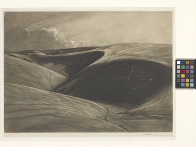 The Shadowed Valley (mezzotinta sobre papel india chine collé) de Frank Short