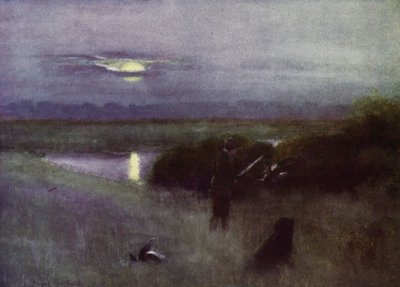 Norfolk Broads: Salida de la luna, en vuelo de Frank Southgate