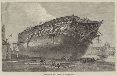 Desguace del HMS Queen en Rotherhithe de Frank Watkins