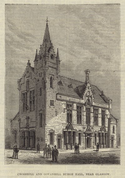 Salón del Burgo de Crosshill y Govanhill, cerca de Glasgow de Frank Watkins