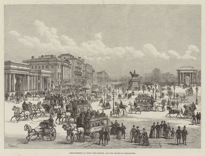 Mejoras en Hyde Park-Corner y Nueva Estatua de Wellington de Frank Watkins