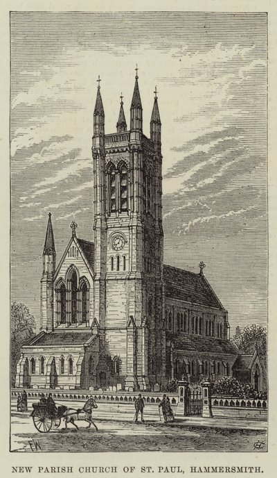 Nueva iglesia parroquial de San Pablo, Hammersmith de Frank Watkins