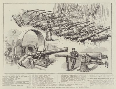 Exposición Naval Real, Armas antiguas y modernas, cigüeñal y carcasa de caldera de Frank Watkins