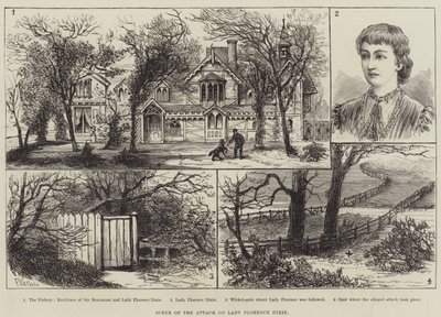 Escena del ataque a Lady Florence Dixie de Frank Watkins