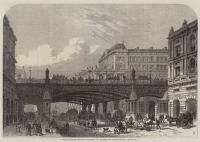 El Viaducto del Valle de Holborn, en Construcción de Frank Watkins