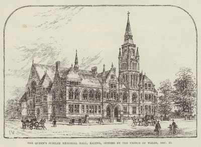Salón Conmemorativo del Jubileo de la Reina, Ealing, inaugurado por el Príncipe de Gales, 15 de diciembre de Frank Watkins