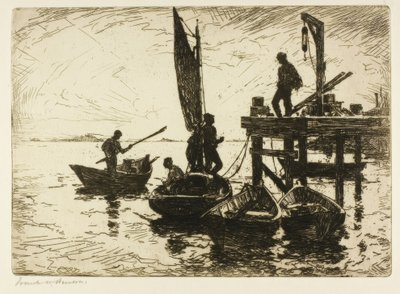 Barcos al amanecer de Frank Weston Benson